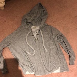 Wildfox lace up sweater